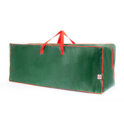 Christmas Village Green Christmas Tree Storage Bag Heavy Duty 7Ft Holiday Holder With Double Stitched Zip And Carry Handles from B&Q