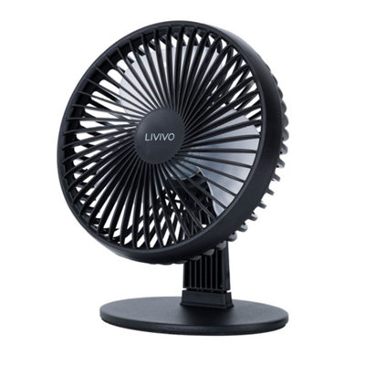 Livivo 6 Inch Usb Desk Fan 3 Speed Compact Desktop Cooling Fan from B&Q