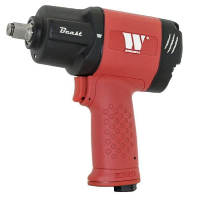 Welzh Werkzeug Air Impact Wrench 1/2" 1982Nm Green The Beast 3000-1-Ww from B&Q