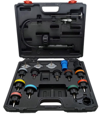  - Welzh Werkzeug 18 Piece Radiator Pressure Test Set Univeral Applications