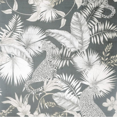 Arthouse Tropical Palm Jungle Neutral Leopard Wallpaper 909408 from B&Q