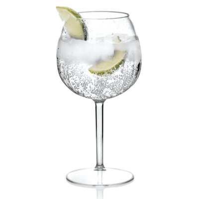 Drinkwize Gin Balloon Glass Unbreakable Bpa Free Tritan Plastic 600Ml Pack Of 4 from B&Q