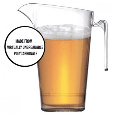 Drinkwize Pitcher / Jug 4 Pint 2.2L Unbreakable Polycarbonate from B&Q