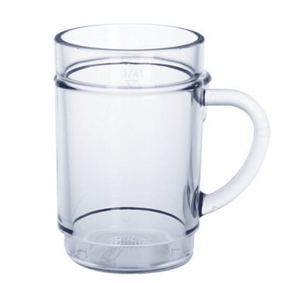 Drinkwize Stackable Mug With Handle Virtually Unbreakable Plastic 300Ml Pack Of 4 from B&Q