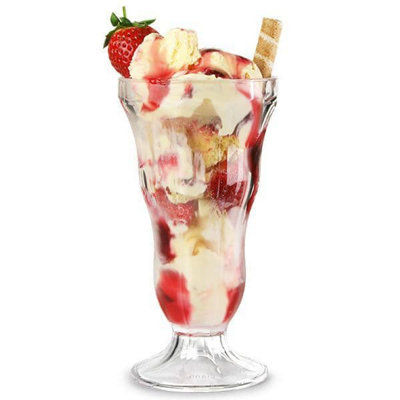  - Drinkwize Ice Cream Sundae Dish Unbreakable Polycarbonate 340Ml Pack Of 4