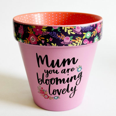 Love Plants Pot Mum You Are Blooming Lovely from B&Q