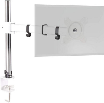 Duronic Dm251X3 /we 1-Screen Monitor Arm With Desk Clamp And Vesa BracketAdjustable Height Tilt Swivel Rotation13-27White from B&Q