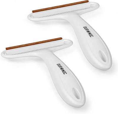 Duronic Lint Shavers Mfs2 Portable Lint Removers For Fabric Clothing Manual Fabric Shaver Pet Hair Removers For Carpet Upholstery from B&Q