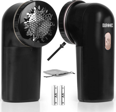 Duronic Bobble Remover Fs22 Bk Black Fabric Shaver Clothing Lint Removers Depiller Small Fuzz Debobbler For Couch Clothes Sweaters from B&Q