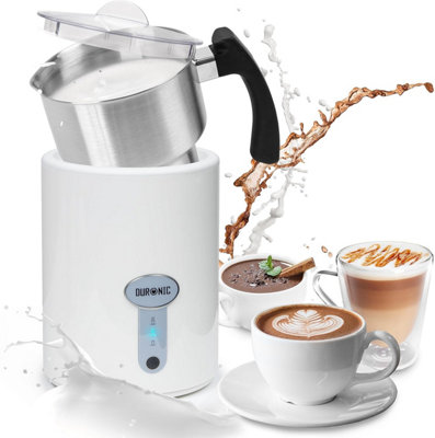 Duronic Milk Frother Electric Mf500 We Automatic Foam Maker Hot Chocolate Machine Milk Heater For Cappuccino Lattes Coffees Matcha from B&Q