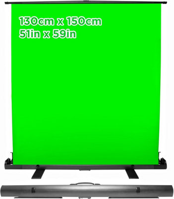 Duronic Floor Green Screen Backdrop Fps15 Portable Foldable Crease-Free For Projectors Home Office With Stand And Carry Case from B&Q