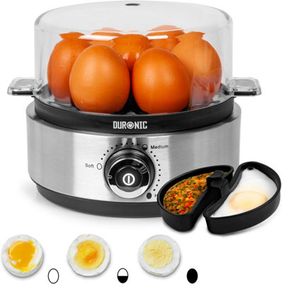 Duronic Electric Egg Boiler Eb40 Bk Steamer For Eggs Egg Boiler Machine Egg Poacher Machine For 7 Soft Medium Hard Boiled Eggs from B&Q