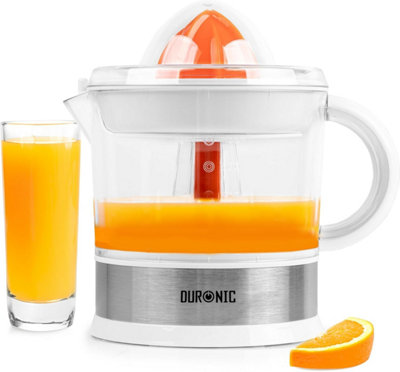 Duronic Electric Juicer Machine Je407 We Citrus Squeezer Fresh Hand Pressed Juice For Oranges Lemon Lime With 2 Cones Pulp Filter from B&Q