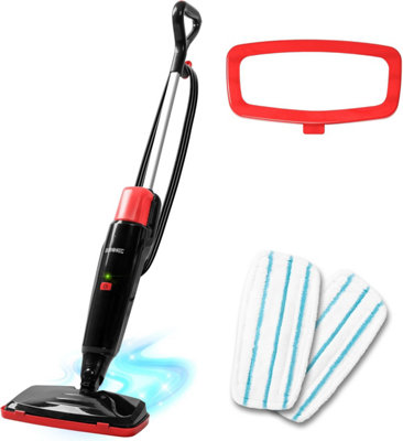 Duronic Electric Steam Mop Stm15 Bk 1500W 500Ml Water Tank Upright Steam Cleaner For Hard Floors Carpet Germ Bacteria Black from B&Q