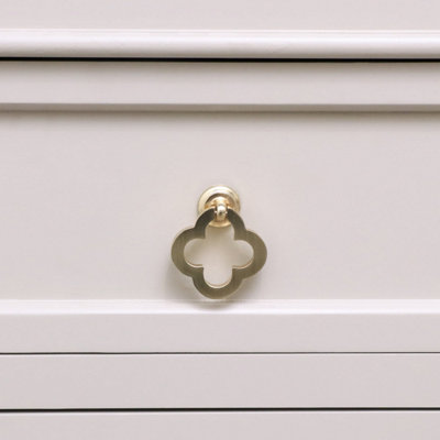 B&Q -  Brushed Gold Clover Drop Pull Handle