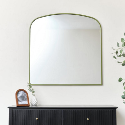 Melody Maison Green Metal Framed Arched Wall Mirror 90Cm X 90Cm from B&Q