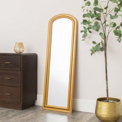 Melody Maison Full Length Antique Gold Leaner & Wall Mirror47Cm X 142Cm from B&Q
