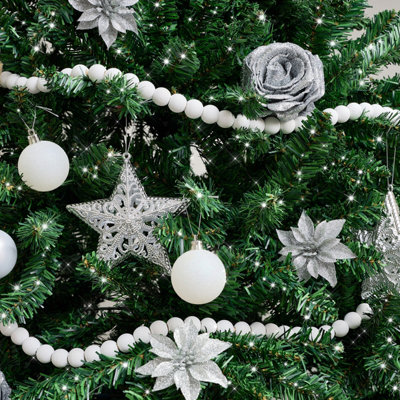 Melody Maison White Wooden Ball Garland150Cm from B&Q