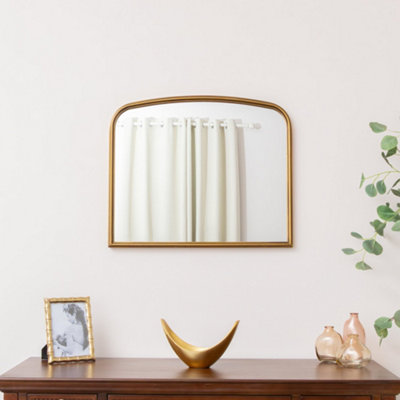 Melody Maison Gold Arched Metal Framed Wall Mirror60Cm X 40Cm from B&Q
