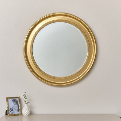 Melody Maison Large Round Gold Vintage Wall Mirror 80Cm X 80Cm from B&Q