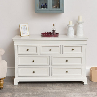 Melody Maison Large Ivory 7 Drawer Chest Of DrawersDaventry Ivory Range from B&Q