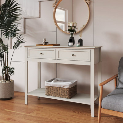 Melody Maison Large 2 Drawer Sideboard Console TableRowley Pale Cream Range from B&Q