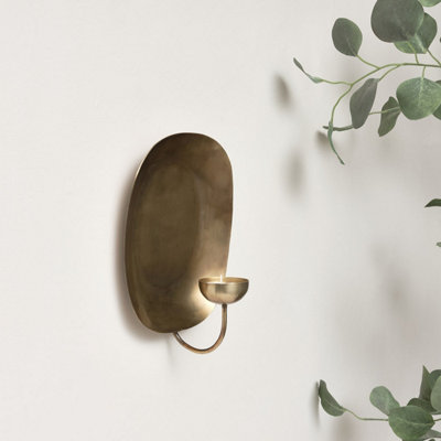 Melody Maison Antique Gold Art Deco Wall Sconce from B&Q