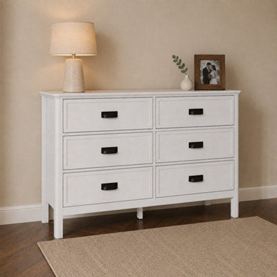 Melody Maison Large 6 Drawer Chest Of DrawersLawrence Ivory Range from B&Q