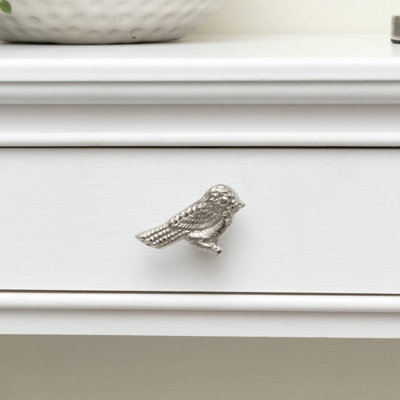 Melody Maison Silver Bird Drawer Knob from B&Q