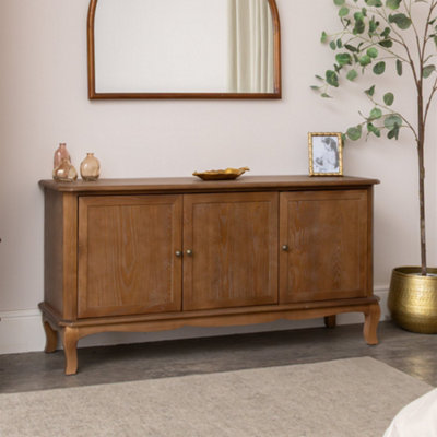 Melody Maison Dark Wood 3 Door SideboardAshwell Range from B&Q
