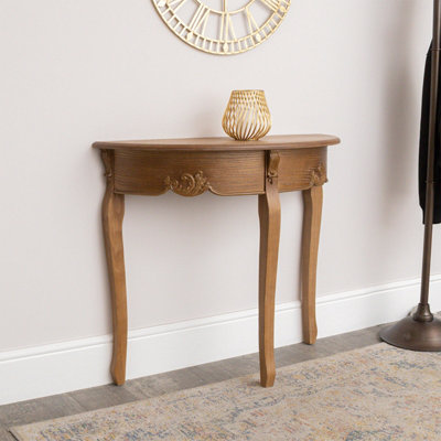 Melody Maison Wooden Half Moon Console TablePays Du Bois Range from B&Q