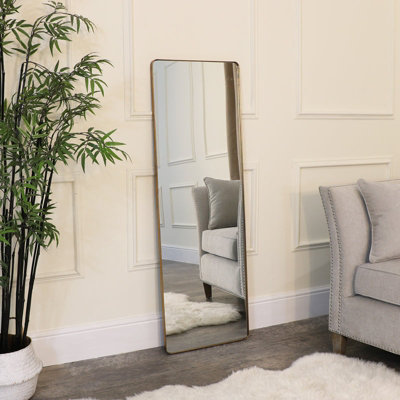 Melody Maison Large Brushed Gold Wall & Leaner Mirror 47Cm X 142Cm from B&Q