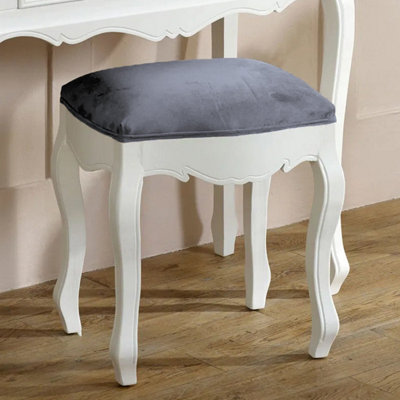 Melody Maison White Dressing Table StoolVictoria Range from B&Q