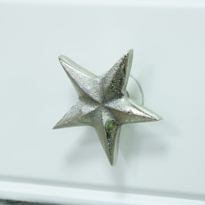 Melody Maison Silver Star Drawer Knob from B&Q