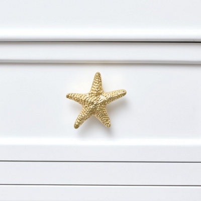B&Q -  Gold Starfish Drawer Knob