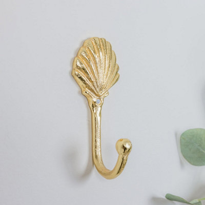 Melody Maison Gold Shell Wall Hook from B&Q