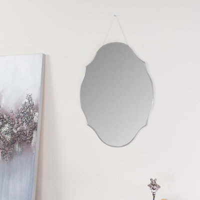  - Melody Maison Vintage Frameless Bevelled Wall Mirror38Cm X 50Cm