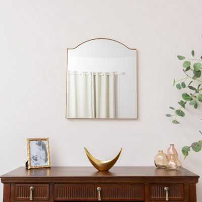 Melody Maison Antique Gold Metal Framed Wall Mirror50Cm X 65Cm