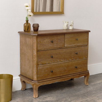 Melody Maison 4 Drawer Dark Wood Chest Of DrawersAshwell Range from B&Q