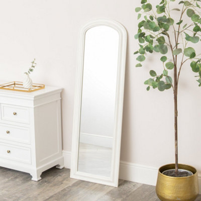 Melody Maison Full Length Distressed White Leaner & Wall Mirror47Cm X 142Cm from B&Q