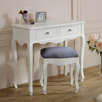 Melody Maison White Dressing Table & Stool SetVictoria Range from B&Q