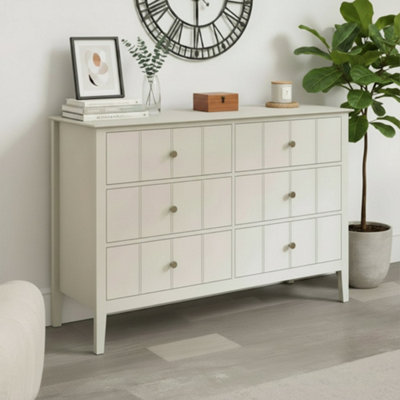 B&Q -  Ivory 6 Drawer Chest Of DrawersPadstowe Ivory Range
