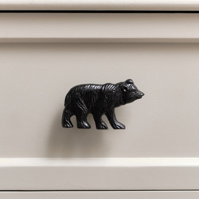 Melody Maison Matte Bear Drawer Knob Black