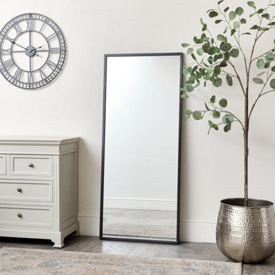  - Melody Maison Large Black Rectangle Wall Mirror 60Cm X 140Cm