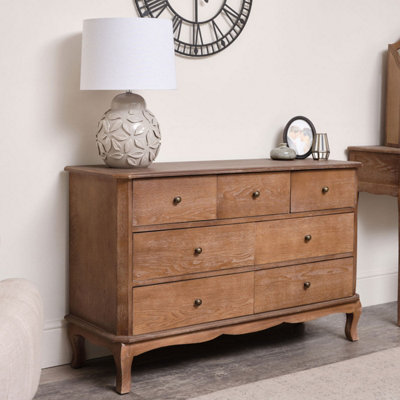 Melody Maison 7 Drawer Dark Wood Chest Of DrawersAshwell Range from B&Q