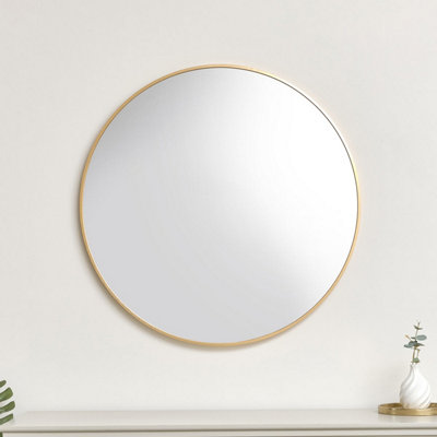 Melody Maison Large Round Antique Gold Wall Mirror80Cm X 80Cm from B&Q
