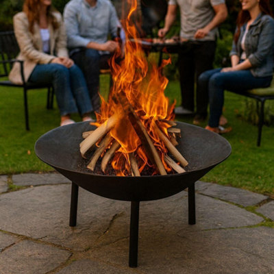 B&Q -  Cast Iron Fire Pit 80Cm