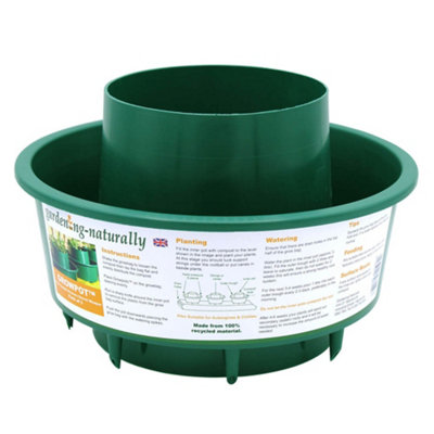 Gardening Naturally Grow Pot Green (Pack Of 3) from B&Q