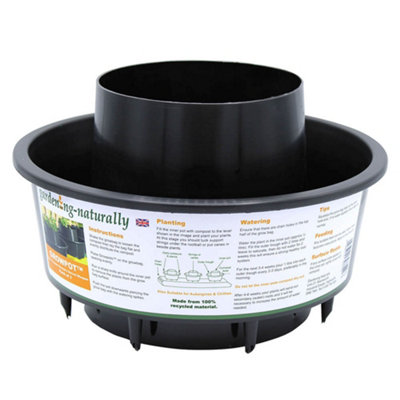 Gardening Naturally Grow Pot Black (Pack Of 3) from B&Q