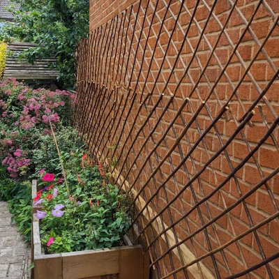 Gardening Naturally Willow Expanding Trellis Plant Support (0.6M X 1.8M) from B&Q